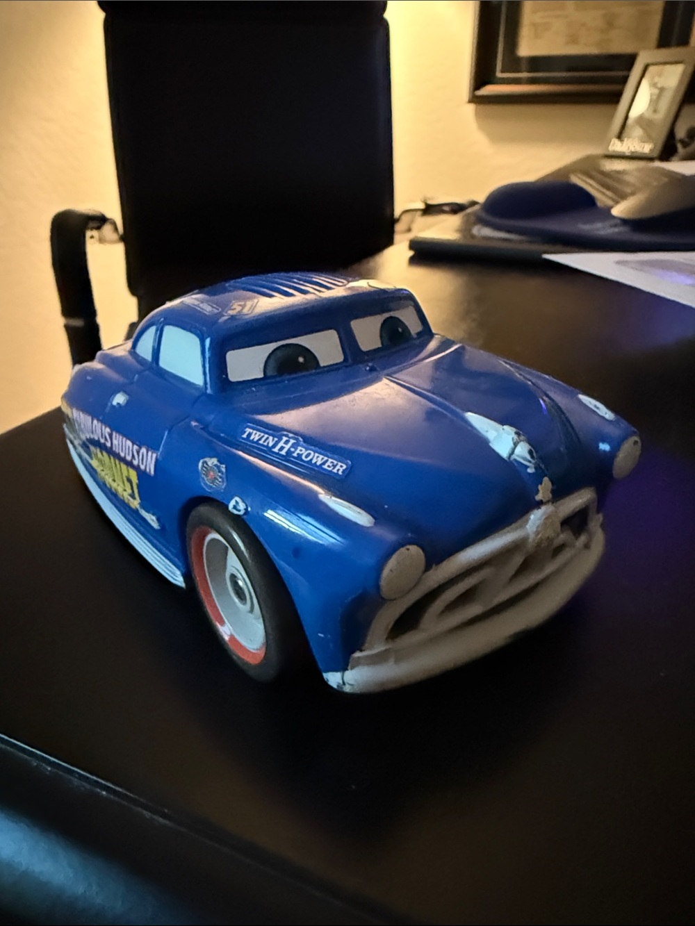 Doc Hudson Blue Pull-Back Toy Car - Kids Toys